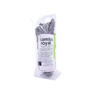 Sachet d'algue de kombu royal séchée. Cultivées en Bretagne en agriculture biologique