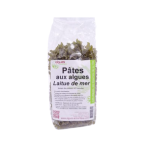 Sachet de pâtes aux algues laitue de mer bretonnes d'agriculture biologique