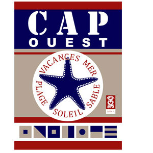 Torchon en coton "Cap Ouest"