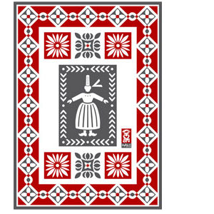 Torchon de Bretagne "Rouge solo"