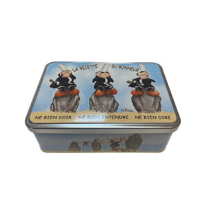 Boite à gâteaux décorée en métal de Bretagne.