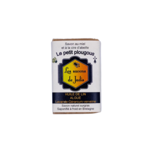 Savon au miel et cire d'abeille artisanal de Bretagne.