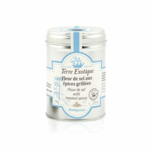 Fleur de sel aux épices grillées de la marque Terre Exotique, vendue par Chez Ty Kouign.