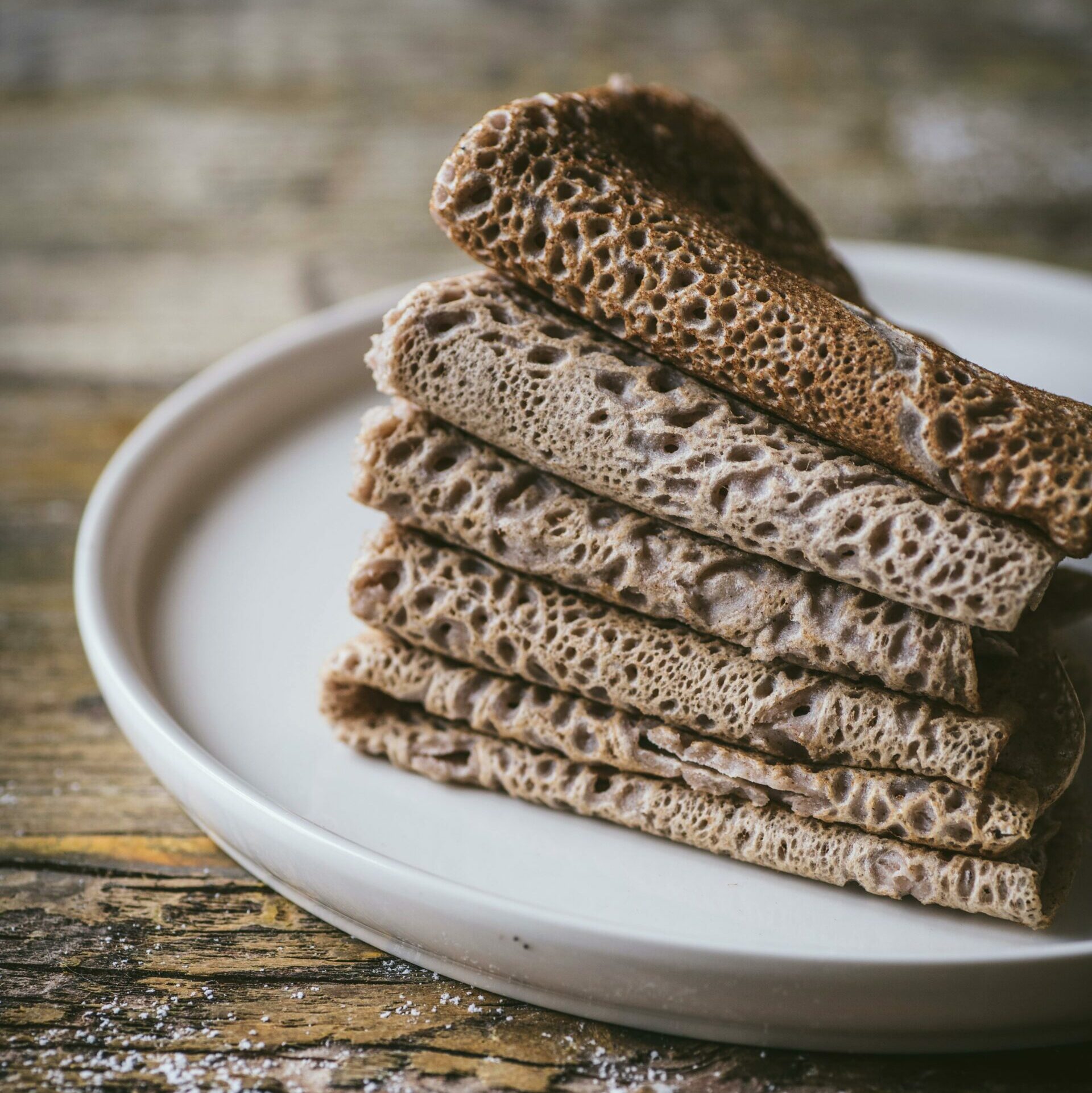Galettes de sarrasin bretonne. 